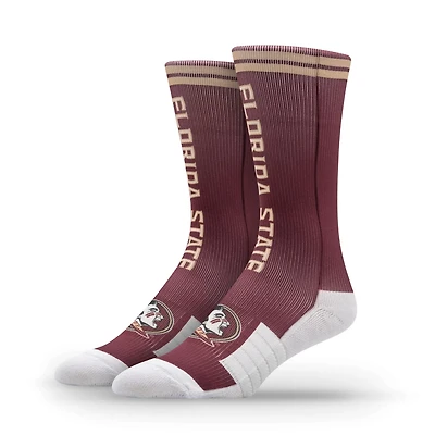 Unisex Strideline Florida State Seminoles Premium Wordmark Crew Socks