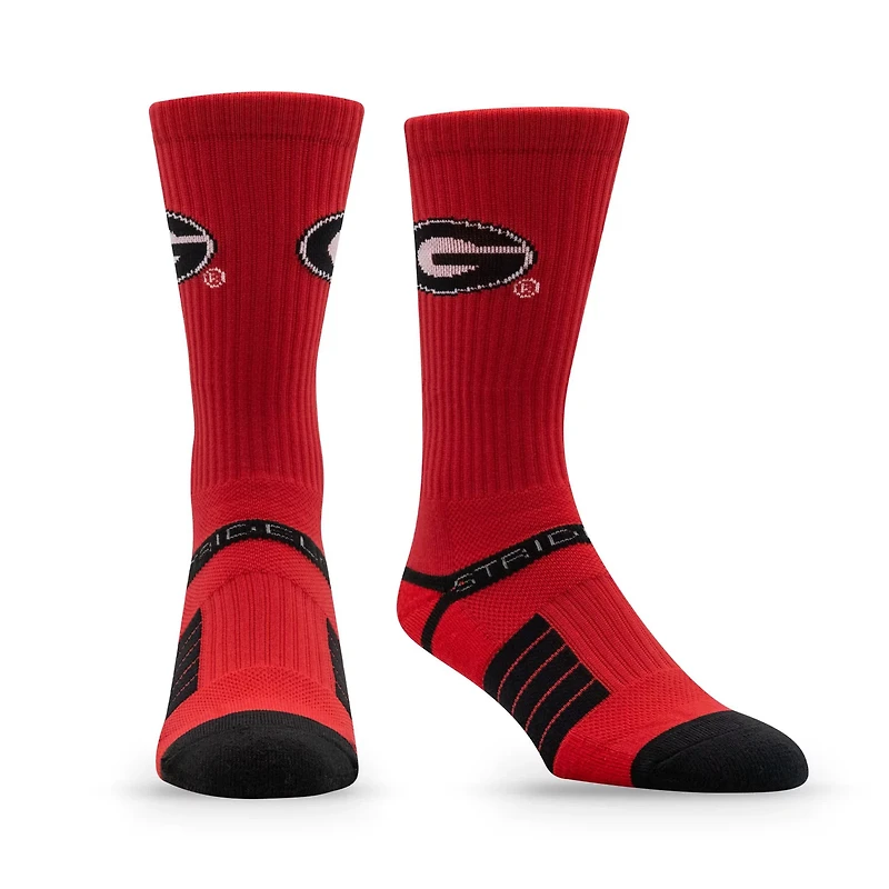 Unisex Strideline Georgia Bulldogs Premium Primary Logo Crew Socks