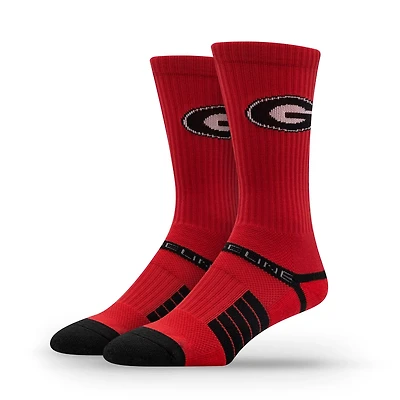 Unisex Strideline Georgia Bulldogs Premium Primary Logo Crew Socks