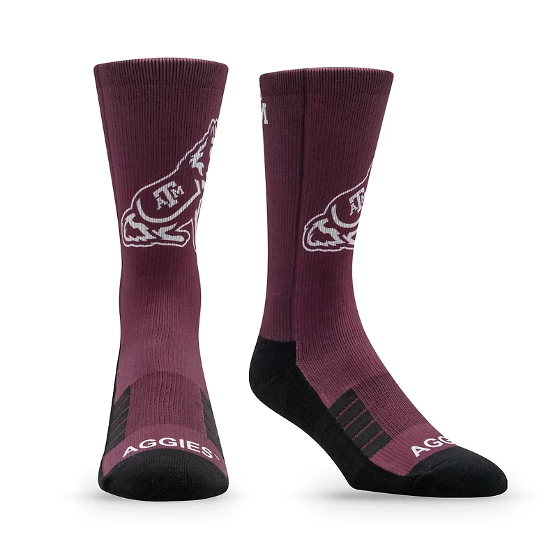 Unisex Strideline Texas AM Aggies Premium Mascot Crew Socks