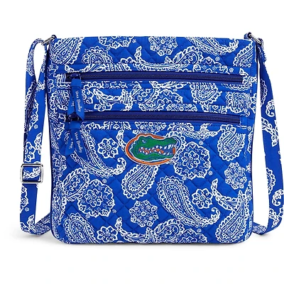 Vera Bradley Florida Gators Iconic Triple-Zip Bandana Hipster Crossbody Purse
