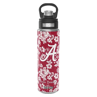 Vera Bradley x Tervis Alabama Crimson Tide 24oz Wide Mouth Bottle with Deluxe Lid