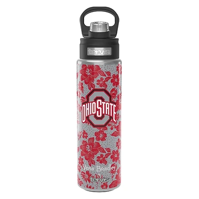 Vera Bradley x Tervis Ohio State Buckeyes 24oz Wide Mouth Bottle with Deluxe Lid