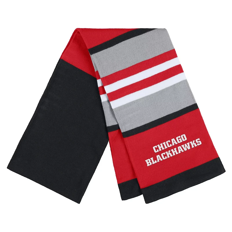 WEAR by Erin Andrews Chicago Blackhawks Stripe Glove Scarf Set