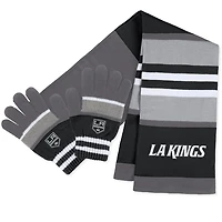 WEAR by Erin Andrews Los Angeles Kings Stripe Glove  Scarf Set