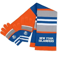 WEAR by Erin Andrews New York Islanders Stripe Glove  Scarf Set