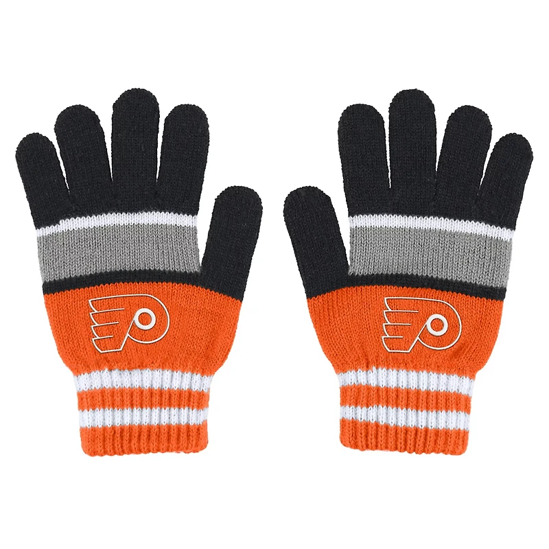 WEAR by Erin Andrews Philadelphia Flyers Stripe Glove  Scarf Set