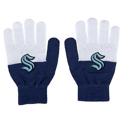 WEAR by Erin Andrews Seattle Kraken Color-Block Gloves
