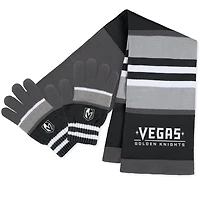 WEAR by Erin Andrews Vegas Golden Knights Stripe Glove  Scarf Set