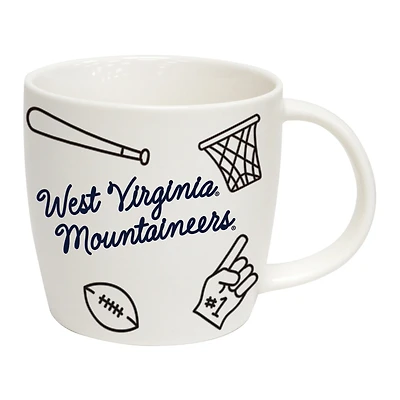West Virginia Mountaineers 18oz Playmaker Mug
