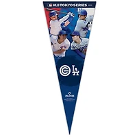 WinCraft 2025 MLB World Tour Tokyo Series Los Angeles Dodgers vs Chicago Cubs 12" x 30" Matchup Premium Pennant