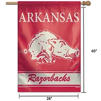 WinCraft Arkansas Razorbacks 28" x 40" College Vault Single-Sided Vertical Banner