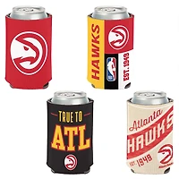 WinCraft Atlanta Hawks 4-Pack 12oz Can Cooler Set