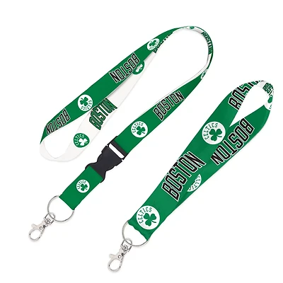 WinCraft Boston Celtics 2-Pack Lanyard with Detachable Buckle  Key Strap Set