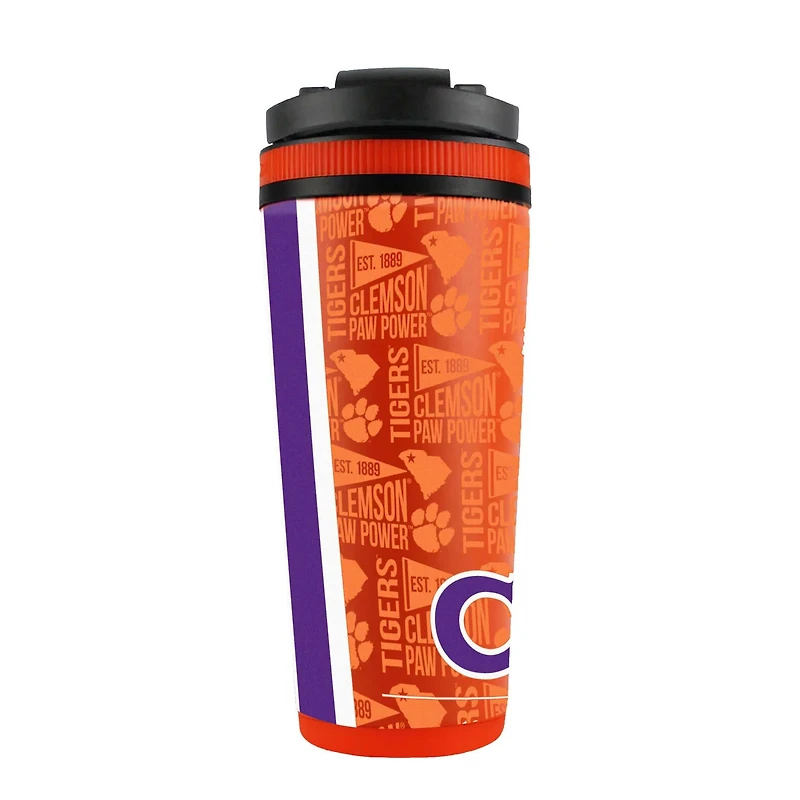 WinCraft Clemson Tigers 26oz 4D Stainless Steel Ice Shaker Bottle