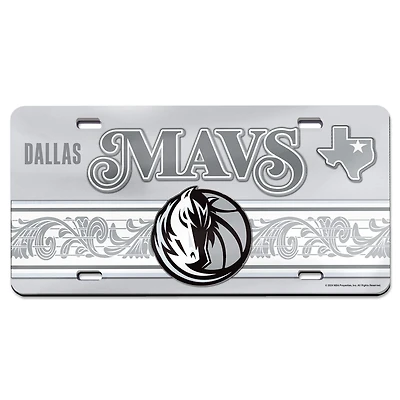 WinCraft Dallas Mavericks 2024 25 City Edition Laser-Cut Acrylic License Plate