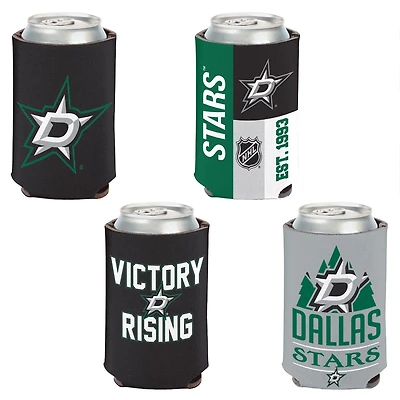 WinCraft Dallas Stars 4-Pack 12oz Can Cooler Set