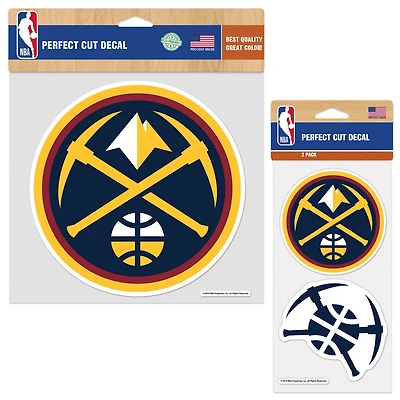 WinCraft Denver Nuggets Perfect Cut Decal Two-Pack Set