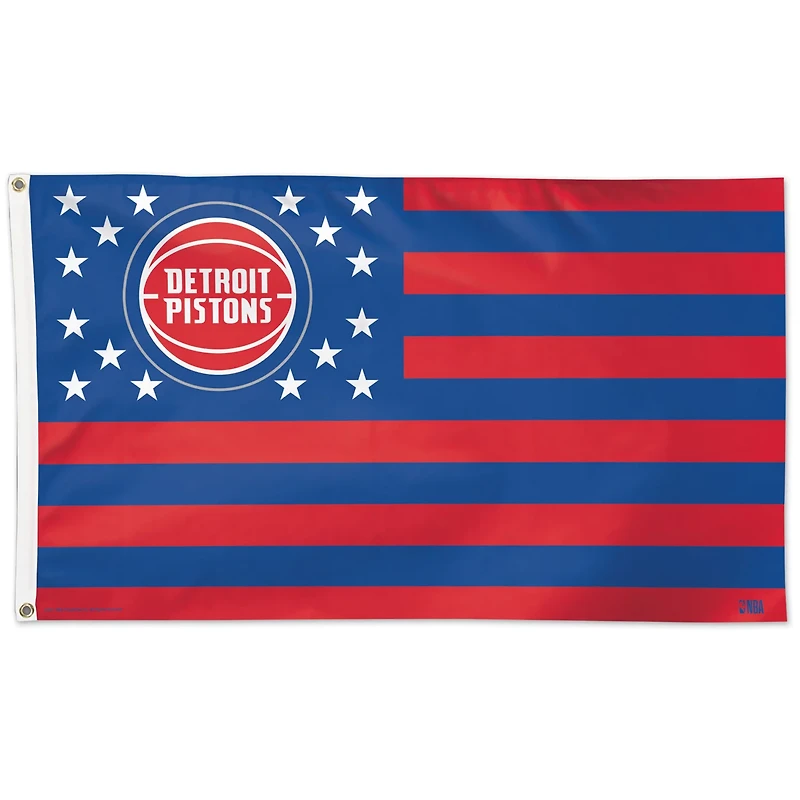WinCraft Detroit Pistons 3' x 5' Stars Stripes One-Sided Flag