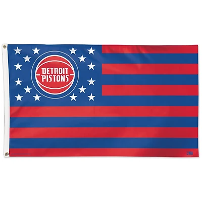 WinCraft Detroit Pistons 3' x 5' Stars  Stripes One-Sided Flag