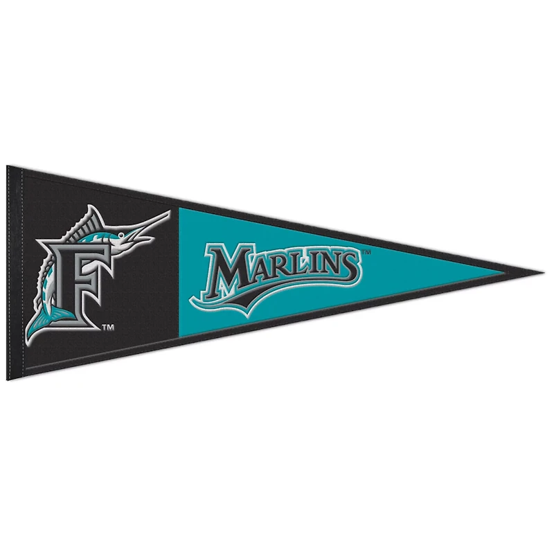 WinCraft Florida Marlins Cooperstown Collection 13" x 32" Retro Logo Pennant