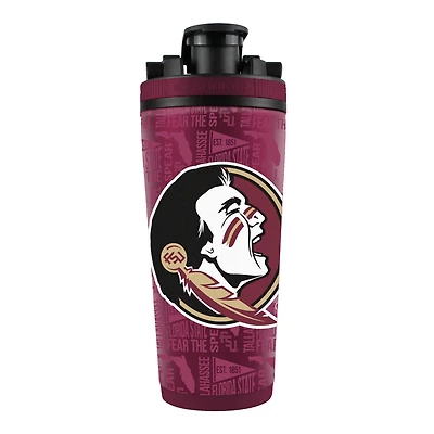 WinCraft Florida State Seminoles 26oz 4D Stainless Steel Ice Shaker Bottle