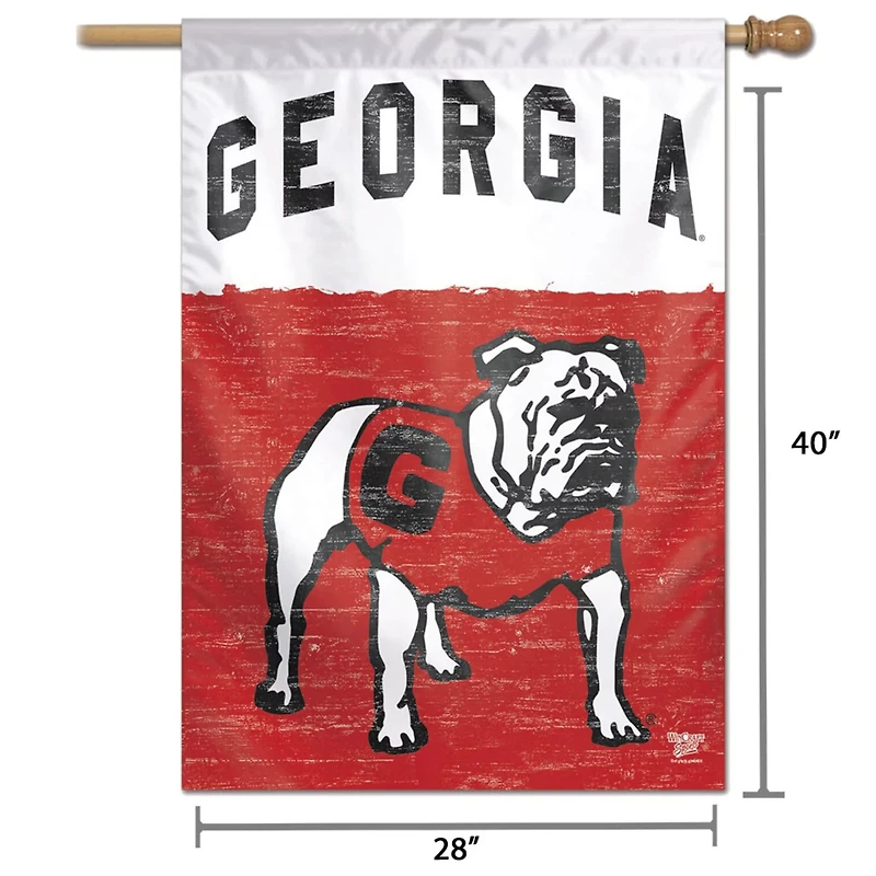 WinCraft Georgia Bulldogs 28" x 40" College Vault Single-Sided House Banner