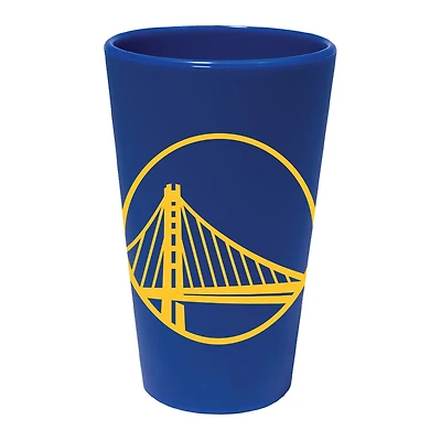 WinCraft Golden State Warriors 16oz Team Color Silicone Pint Glass