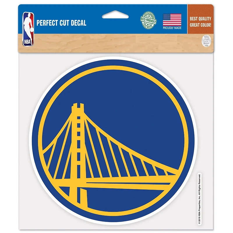 WinCraft Golden State Warriors 8'' x 8'' Perfect Cut Decal