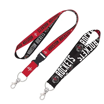 WinCraft Houston Rockets 2-Pack Lanyard with Detachable Buckle  Key Strap Set
