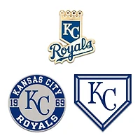 WinCraft Kansas City Royals Three-Piece Collector Pin Set