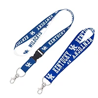 WinCraft Kentucky Wildcats 2-Pack Lanyard with Detachable Buckle  Key Strap Set