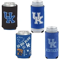 WinCraft Kentucky Wildcats 4-Pack 12oz Can  Slim Can Cooler Set