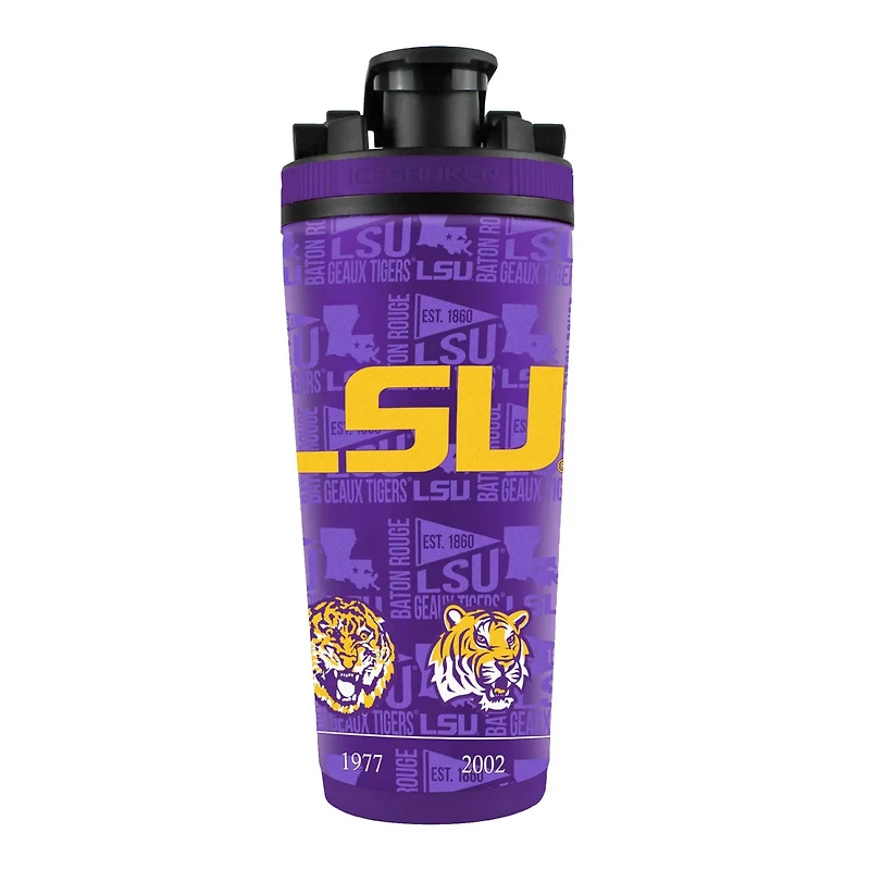 WinCraft LSU Tigers 26oz 4D Stainless Steel Ice Shaker Bottle