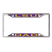WinCraft LSU Tigers Dad School Supporter Laser Cut Metal License Plate Frame
