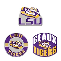 WinCraft LSU Tigers Three-Piece Collector Pin Set