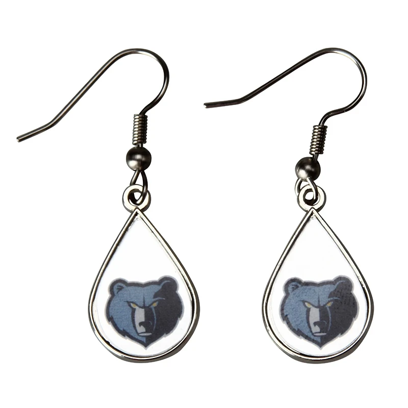 WinCraft Memphis Grizzlies Tear Drop Dangle Earrings
