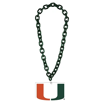 WinCraft Miami Hurricanes Big Chain Logo Necklace