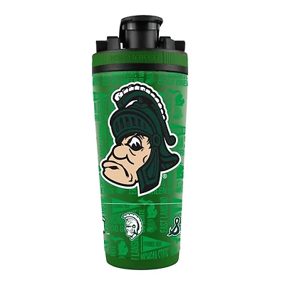WinCraft Michigan State Spartans 26oz 4D Stainless Steel Ice Shaker Bottle