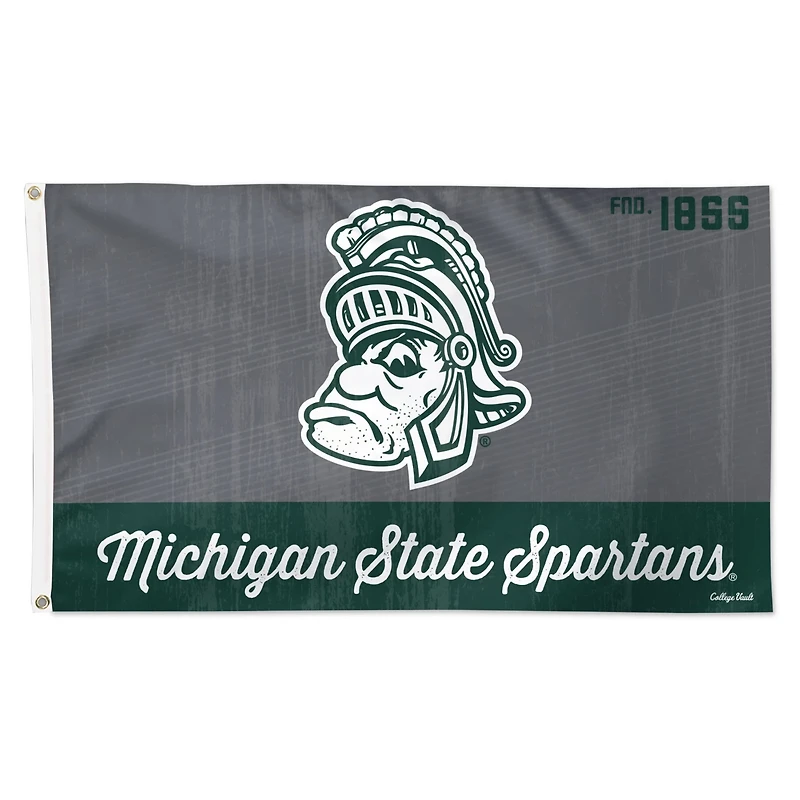 WinCraft Michigan State Spartans 3 x 5 Single-Sided College Vault Deluxe Flag