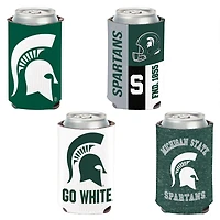 WinCraft Michigan State Spartans 4-Pack 12oz Can Cooler Set