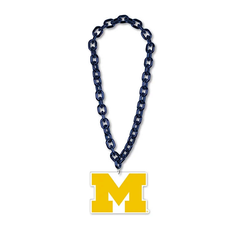 WinCraft Michigan Wolverines Big Chain Logo Necklace