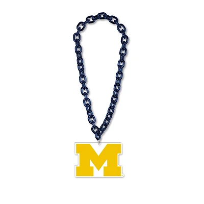 WinCraft Michigan Wolverines Big Chain Logo Necklace