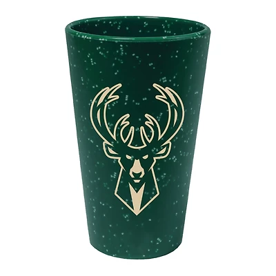 WinCraft Milwaukee Bucks 16oz Team Color Silicone Pint Glass