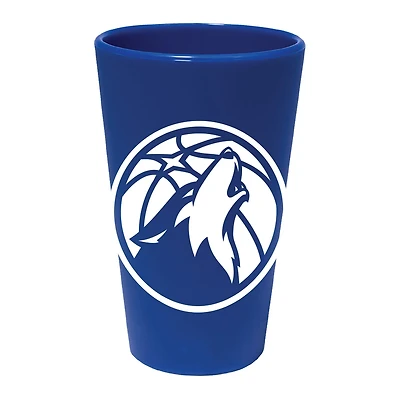 WinCraft Minnesota Timberwolves 16oz Team Color Silicone Pint Glass