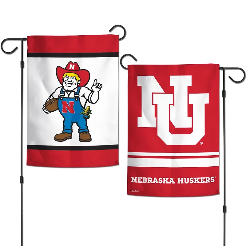 WinCraft Nebraska Huskers 12 x 18 Double-Sided College Vault Garden Flag