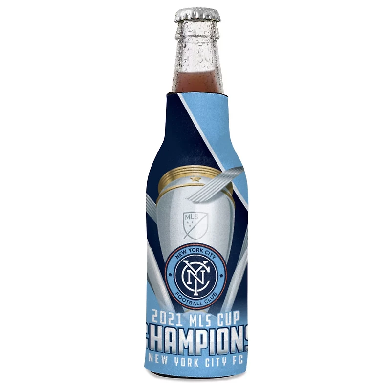 WinCraft New York City FC 2021 MLS Cup Champions 12oz Bottle Cooler