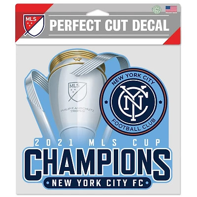 WinCraft New York City FC 2021 MLS Cup Champions 8'' x 8'' Perfect Cut Decal