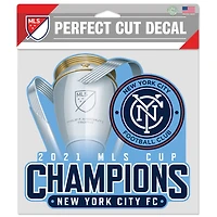 WinCraft New York City FC 2021 MLS Cup Champions 8'' x 8'' Perfect Cut Decal