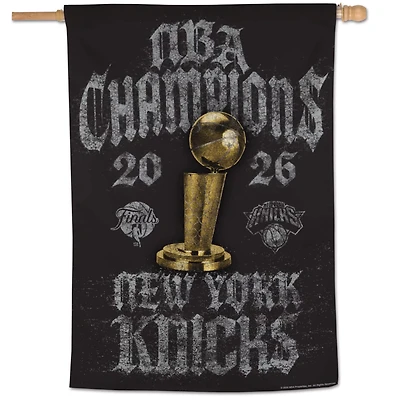 WinCraft New York Knicks 2026 NBA Finals Champions Locker Room 28" x 40" One-Sided Vertical Banner